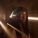 Illustration for article titled Here’s an exclusive picture of Michonne from iThe Walking Dead/i that tells us nothing new about iThe Walking Dead/i